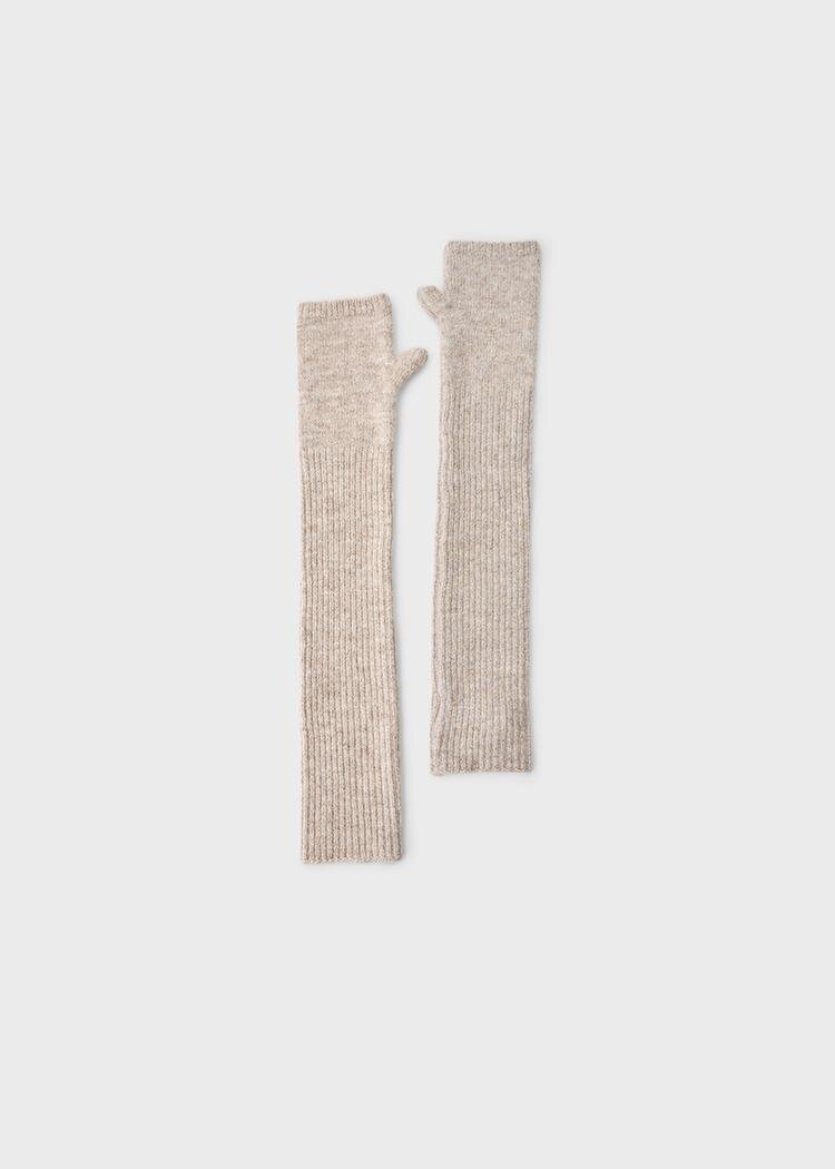 Stradivarius Mănuși Fără Degete Beige Mediu Os
