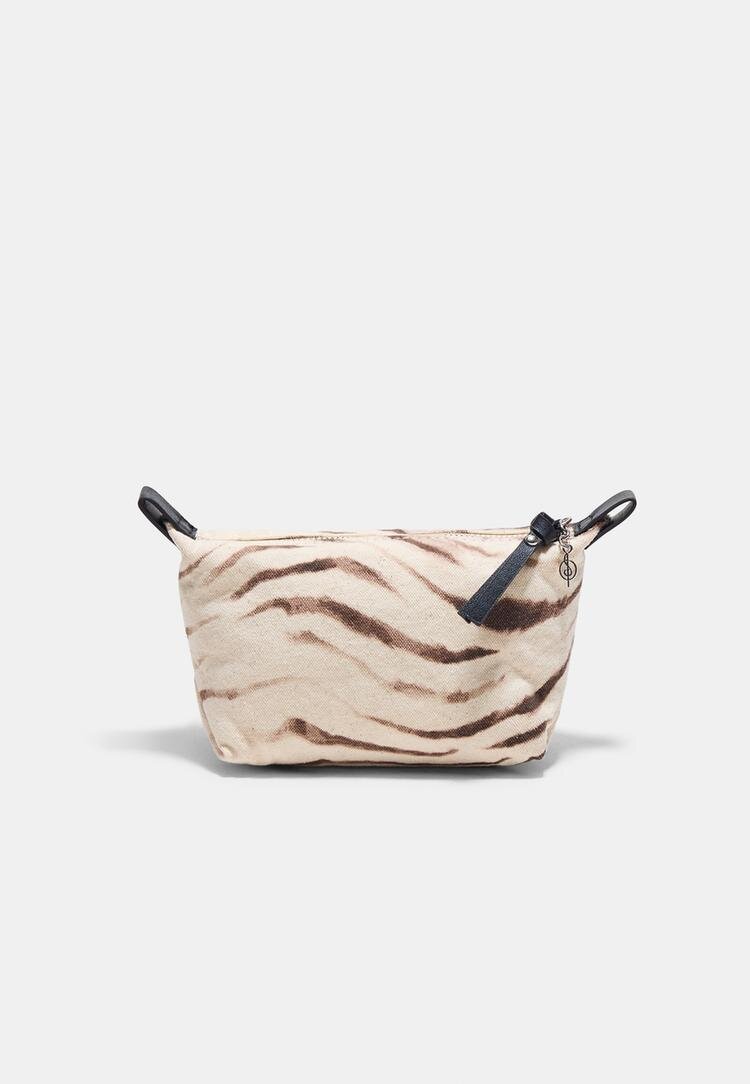 Stradivarius Neseser Cu Imprimeu Ecru Os