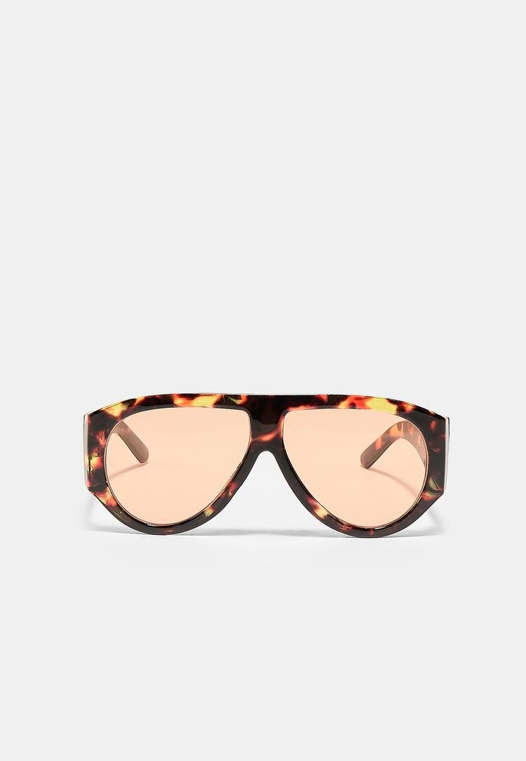 Stradivarius Ochelari Cu Efect Baga Portocaliu Os