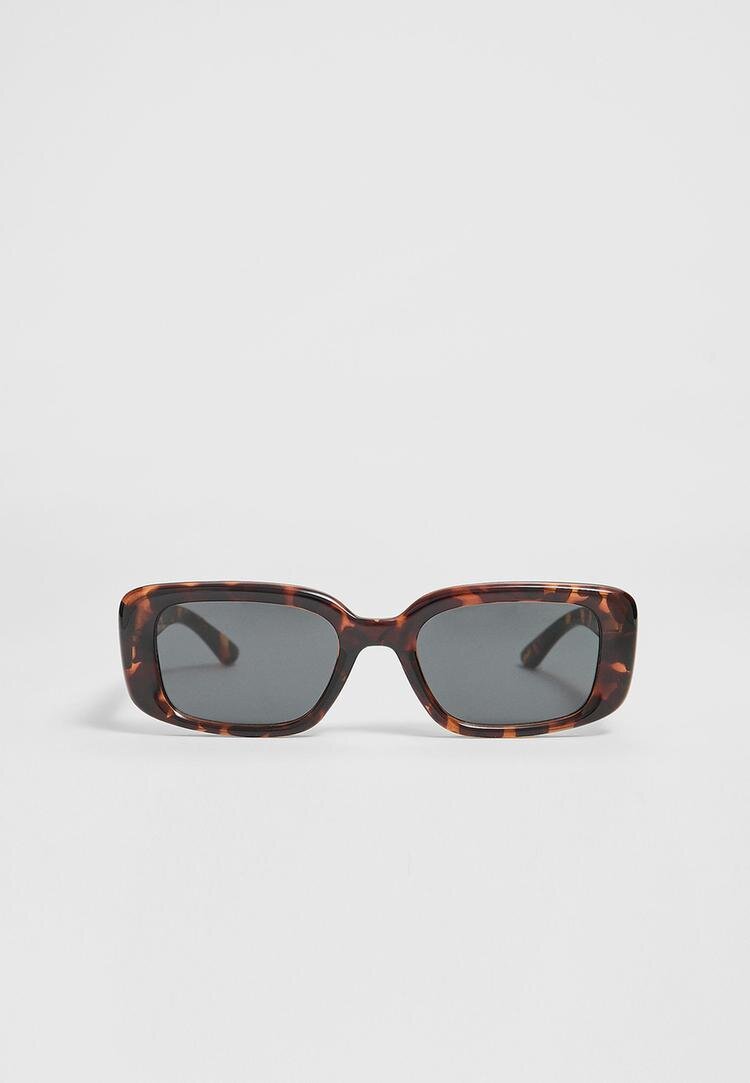 Stradivarius Ochelari De Soare Rectangulari Cu Efect Baga Maro Os