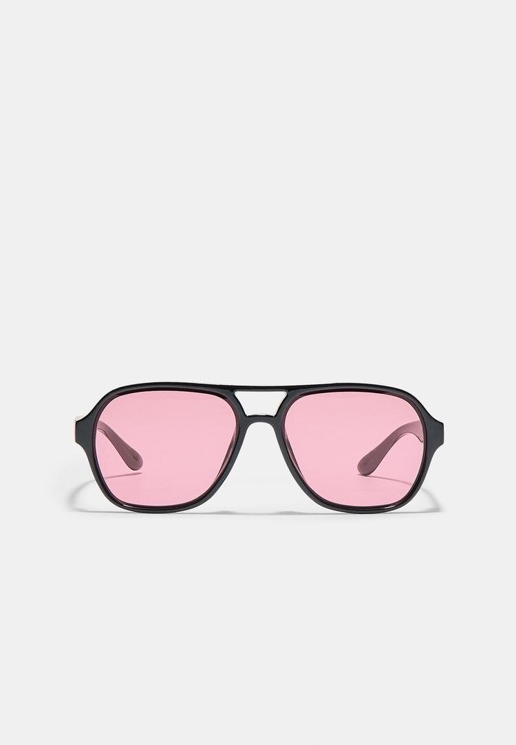 Stradivarius Ochelari Din Pastă Cu Dublu Puntea Fucsia Os