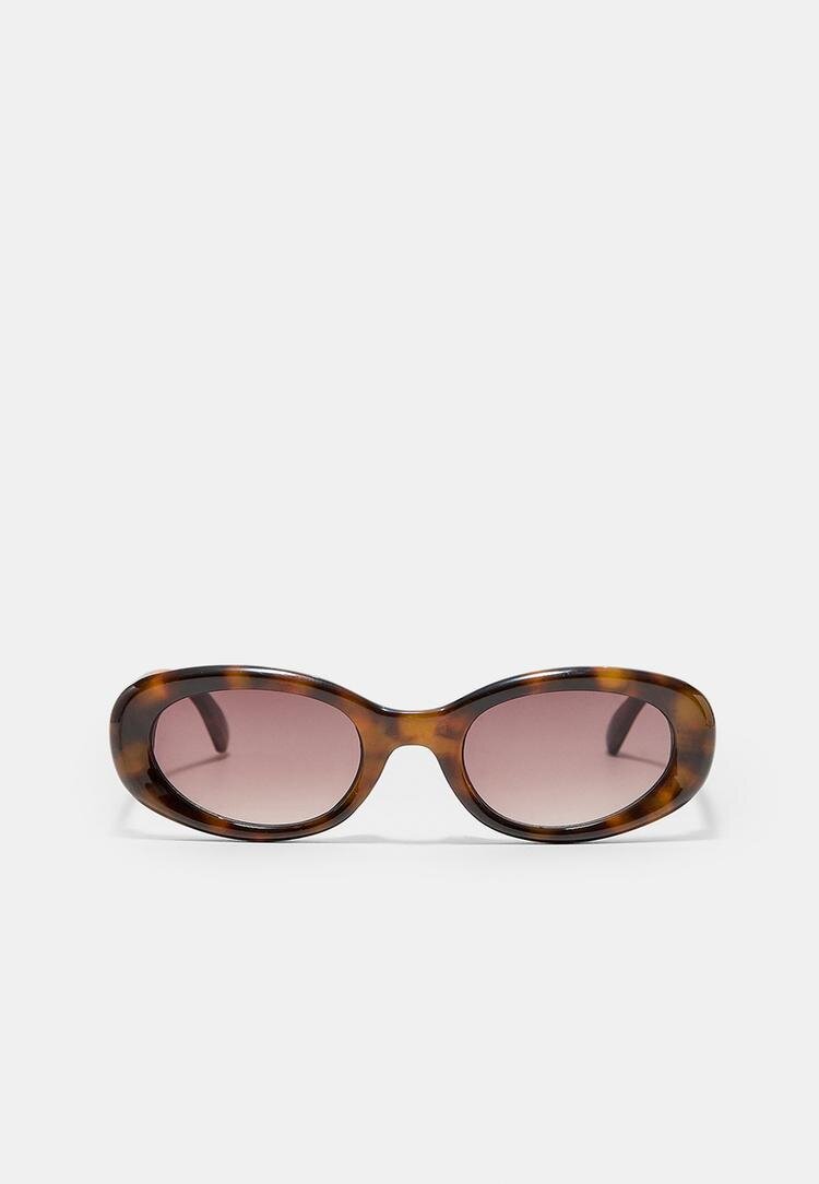 Stradivarius Ochelari Ovali Cu Efect Baga Maro Os