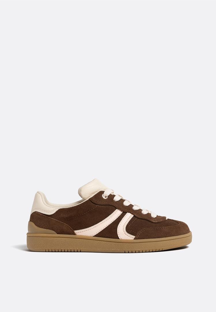 Stradivarius Pantofi Sport Casual Din Piele Maro 39