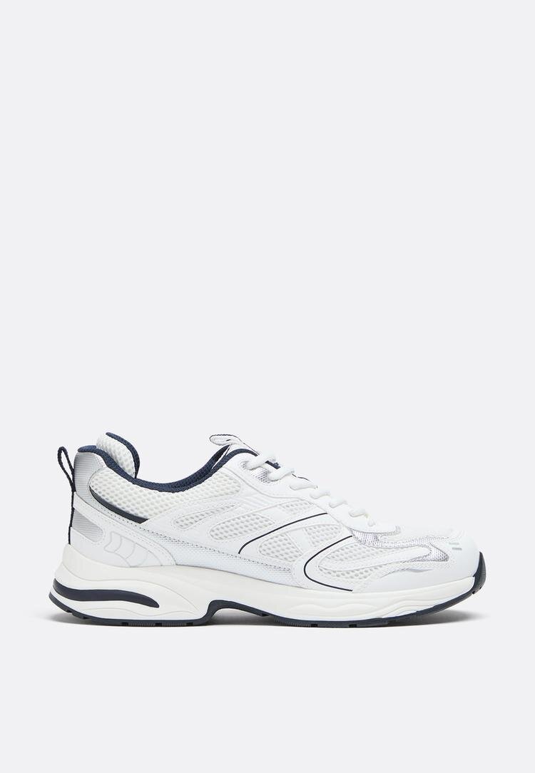 Stradivarius Pantofi Sport Cu Detalii Alb 38