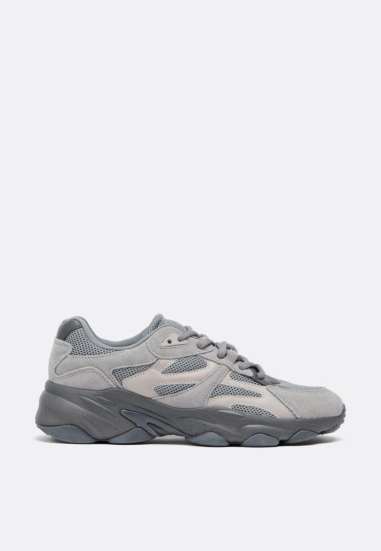 Stradivarius Pantofi Sport Cu Platformă Gri 39