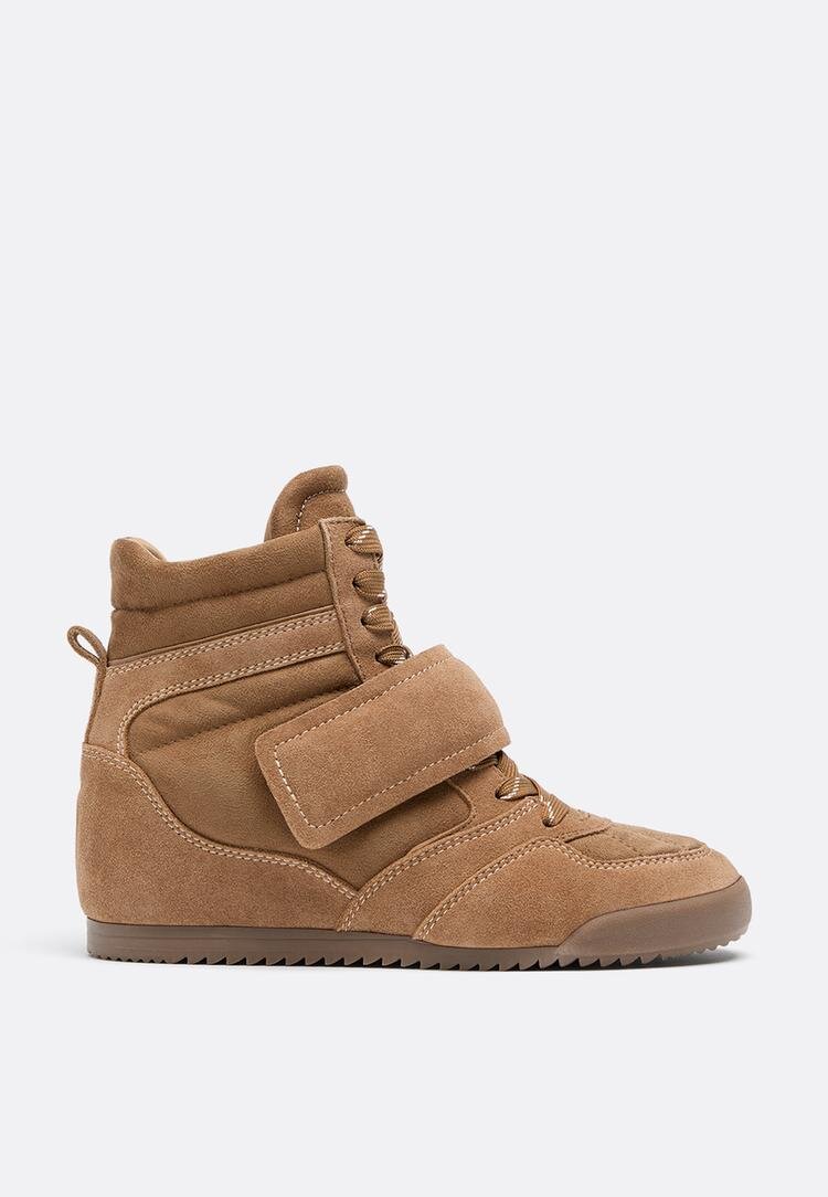 Stradivarius Pantofi Sport Cu Platformă Interioară Bej 38