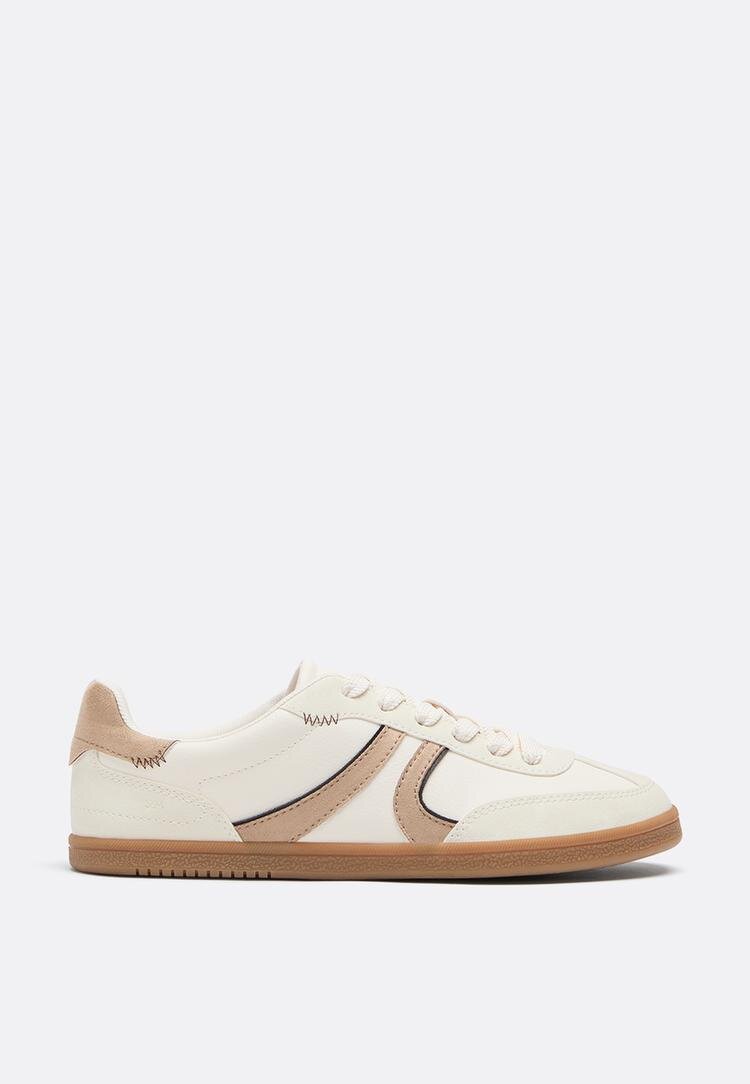 Stradivarius S011 Teniși Retro De Bază Crem 40