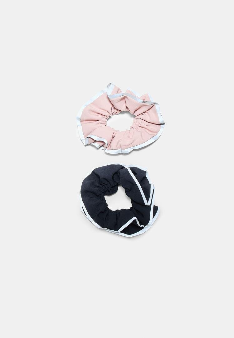 Stradivarius Set 2 Elastice De Păr Sport Roz Pastel Os