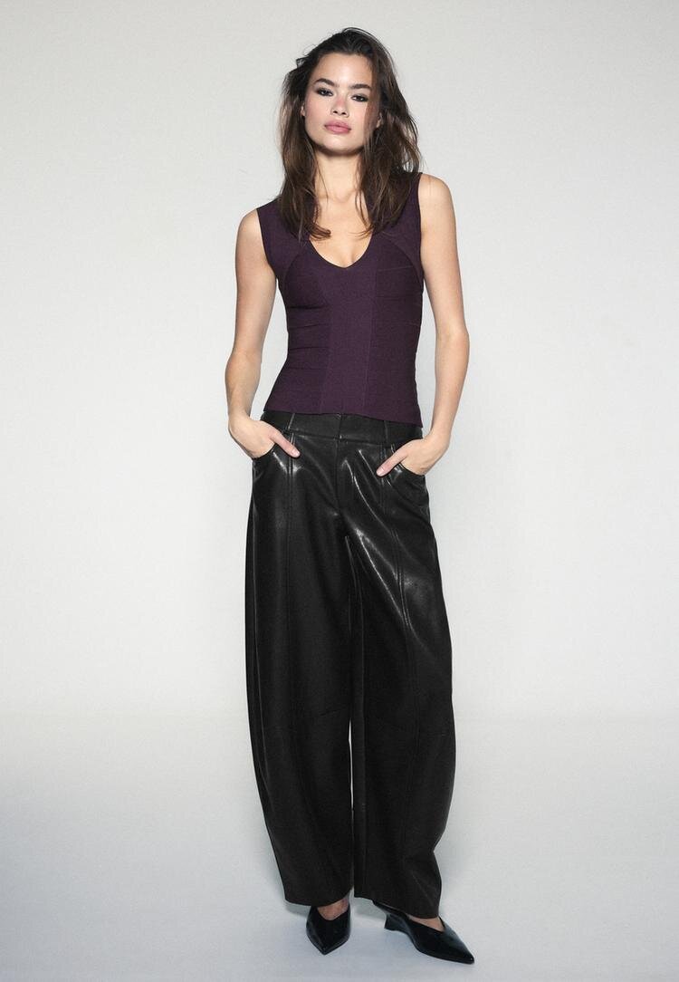Stradivarius Top Bandage Mov S