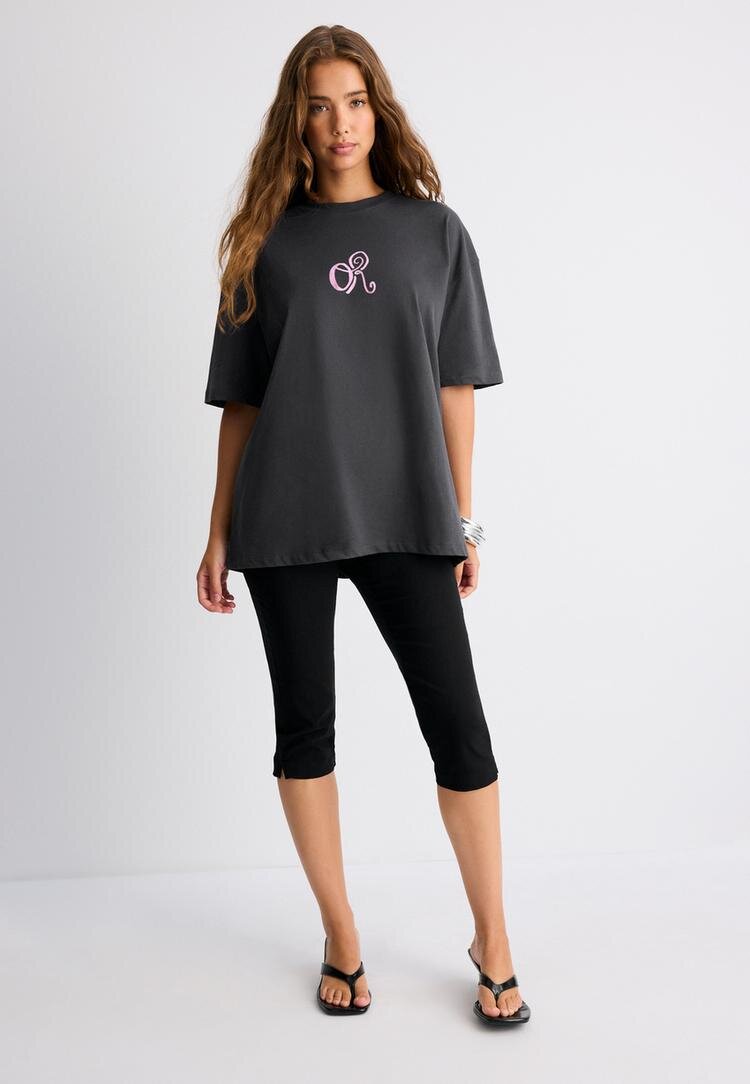 Stradivarius Tricou Cu Grafică Olivia Rodrigo Gri Marengo Xs